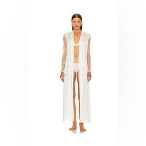 NWT The Mode silk pearl robe XXL